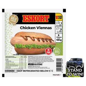 Eskort Chicken Viennas 125g